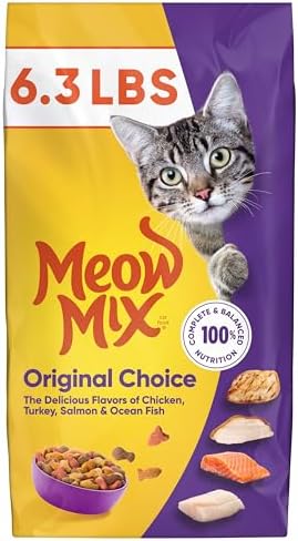 Meow Mix Original Choice Dry Cat Food, 6.3 Pound Bag