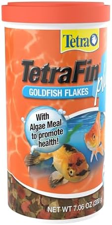 Tetra TetraFin Plus Goldfish Flakes Fish Food with Algae, 7.06 oz