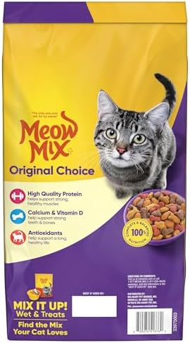 Meow Mix Original Choice Dry Cat Food, 6.3 Pound Bag