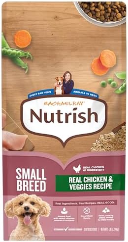 Nutrish Small Breed Dry Dog Food with Chicken, 5 lb. Bag (Rachael Ray)