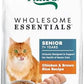 Nutro Wholesome Essentials Senior Dry Cat Food, Chicken & Rice, 14 lb