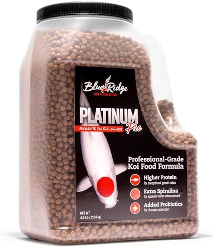 Blue Ridge Koi Platinum Pro 41% Protein Fish Food, 3/16" Pellets, 4.5 lb