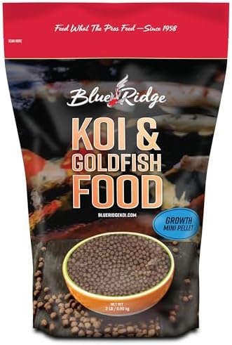 Blue Ridge Koi Fish Food 2lb - Koi Food Mini Growth Formula