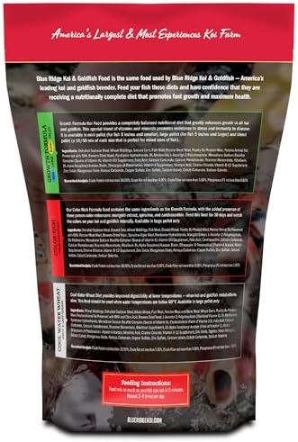 Blue Ridge Koi Fish Food 2lb - Koi Food Mini Growth Formula