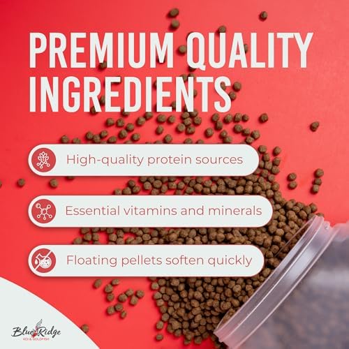 Blue Ridge Koi Platinum Pro 41% Protein Fish Food, 3/16" Pellets, 4.5 lb
